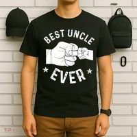 Funny Best Uncle Ever Fistbump T-Shirt thumb 6