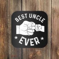 Funny Best Uncle Ever Fistbump Coaster thumb 0