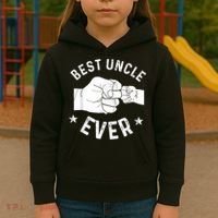Funny Best Uncle Ever Fistbump Kids Hoodie thumb 3