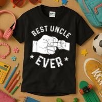 Funny Best Uncle Ever Fistbump Kids T-Shirt thumb 3