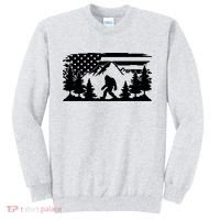 Funny Bigfoot USA Flag Sasquatch Women Gift Sweatshirt thumb 0