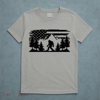 Funny Bigfoot USA Flag Sasquatch Women Gift T-Shirt thumb 5