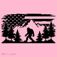 Funny Bigfoot USA Flag Sasquatch Women Gift Coaster thumb 2