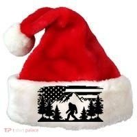 Funny Bigfoot USA Flag Sasquatch Women Gift Santa Hat thumb 0