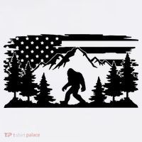 Funny Bigfoot USA Flag Sasquatch Women Gift Polo thumb 3
