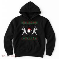 Funny Baseball Ugly Christmas Sweater Xmas Baseball Player Hoodie thumb 0