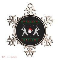 Funny Baseball Ugly Christmas Sweater Xmas Baseball Player Ornament thumb 0