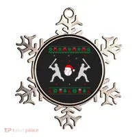 Funny Baseball Ugly Christmas Sweater Xmas Baseball Player Ornament thumb 0