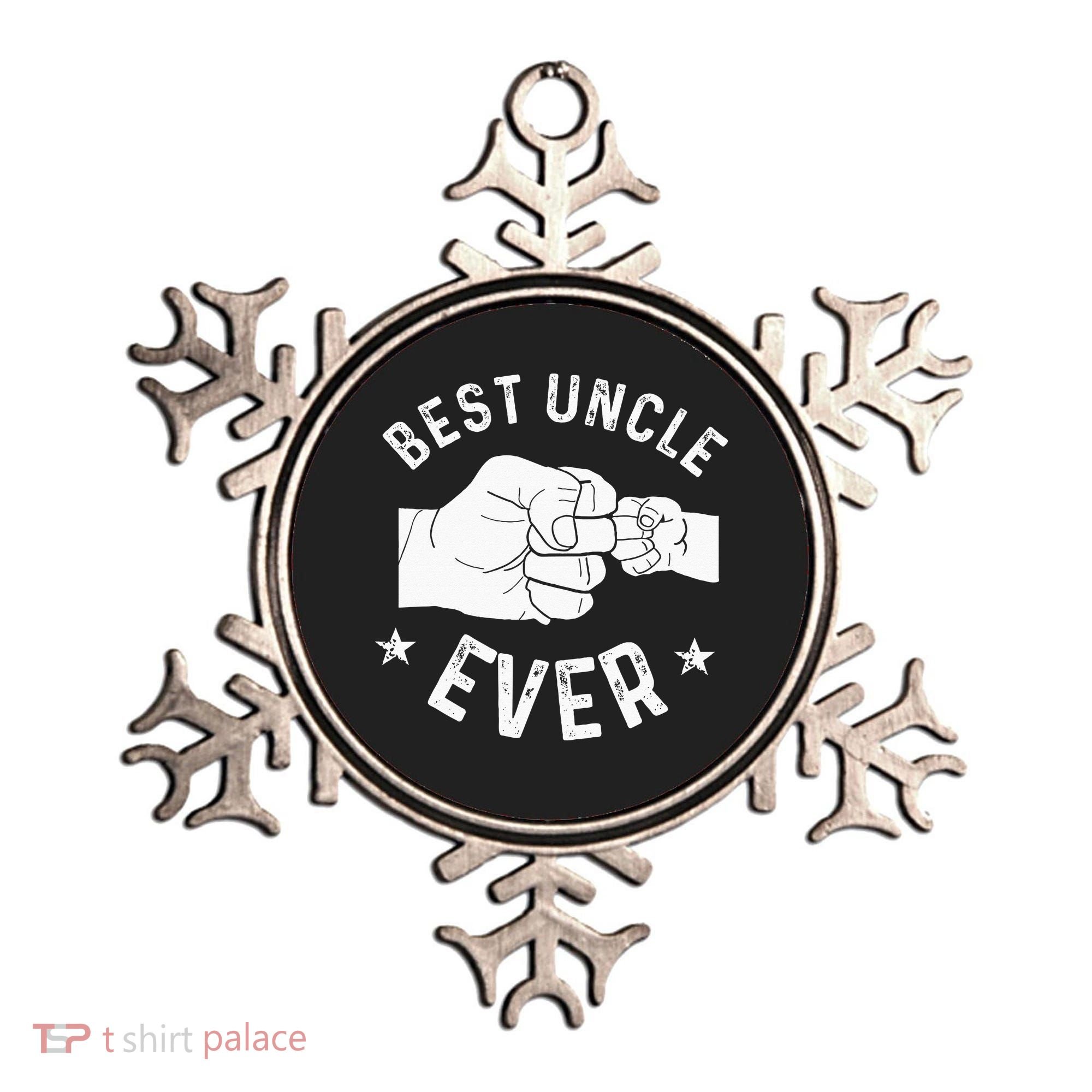Funny Best Uncle Ever Fist Bump Ornament