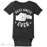 Funny Best Uncle Ever Fist Bump Baby Bodysuit thumb 0