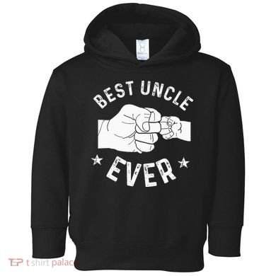 Funny Best Uncle Ever Fist Bump Toddler Hoodie