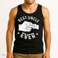 Funny Best Uncle Ever Fist Bump Tank Top thumb 3