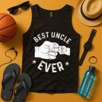 Funny Best Uncle Ever Fist Bump Tank Top thumb 4