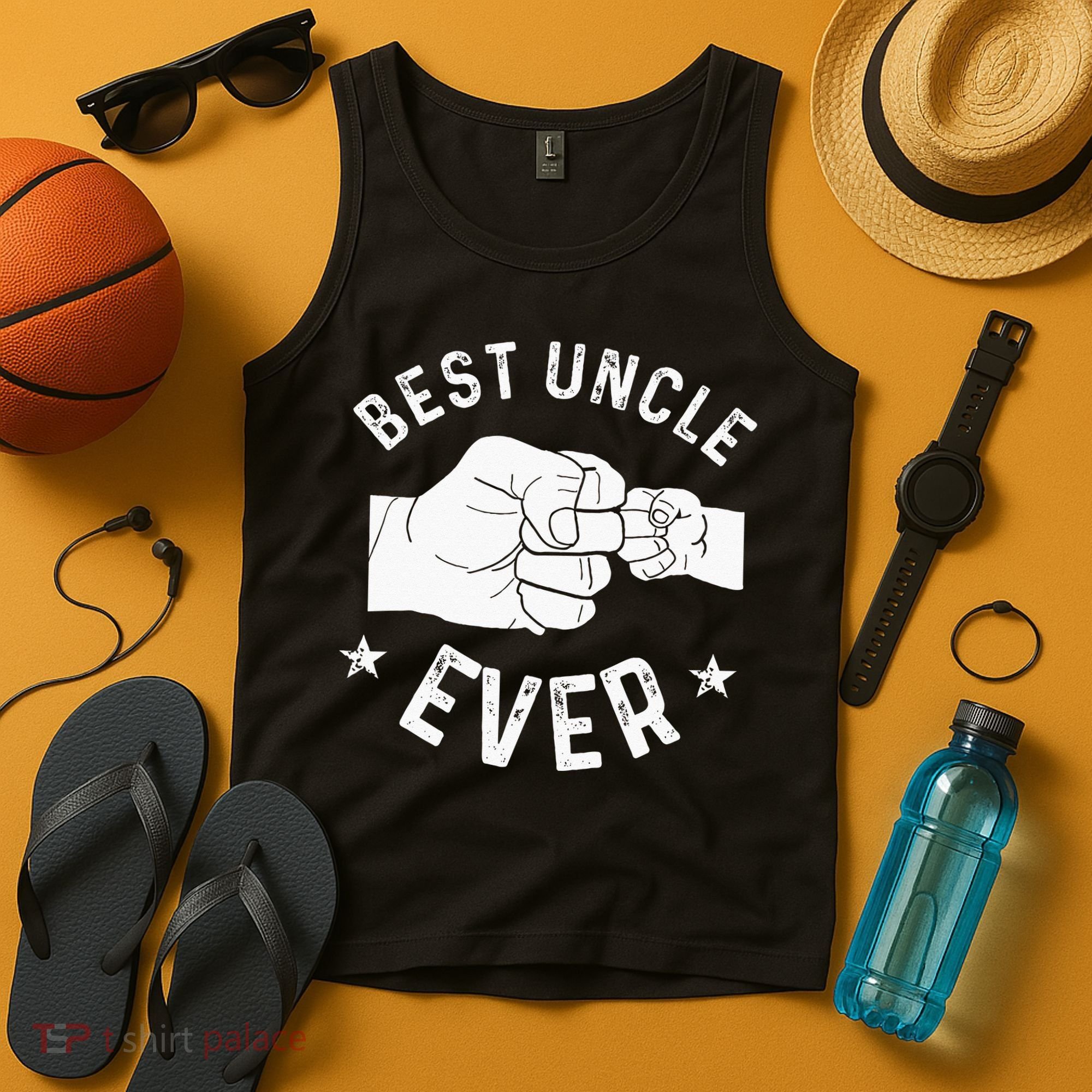 Funny Best Uncle Ever Fist Bump Tank Top