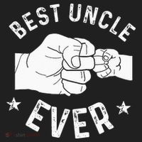 Funny Best Uncle Ever Fist Bump Golf Towel thumb 3