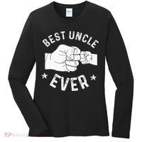 Funny Best Uncle Ever Fist Bump Women's Long Sleeve Shirt thumb 0