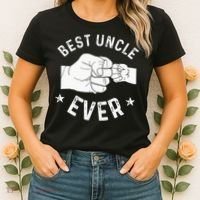 Funny Best Uncle Ever Fist Bump Women's T-Shirt thumb 2