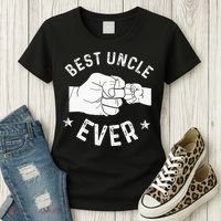 Funny Best Uncle Ever Fist Bump Women's T-Shirt thumb 3