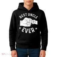 Funny Best Uncle Ever Fist Bump Kids Hoodie thumb 4