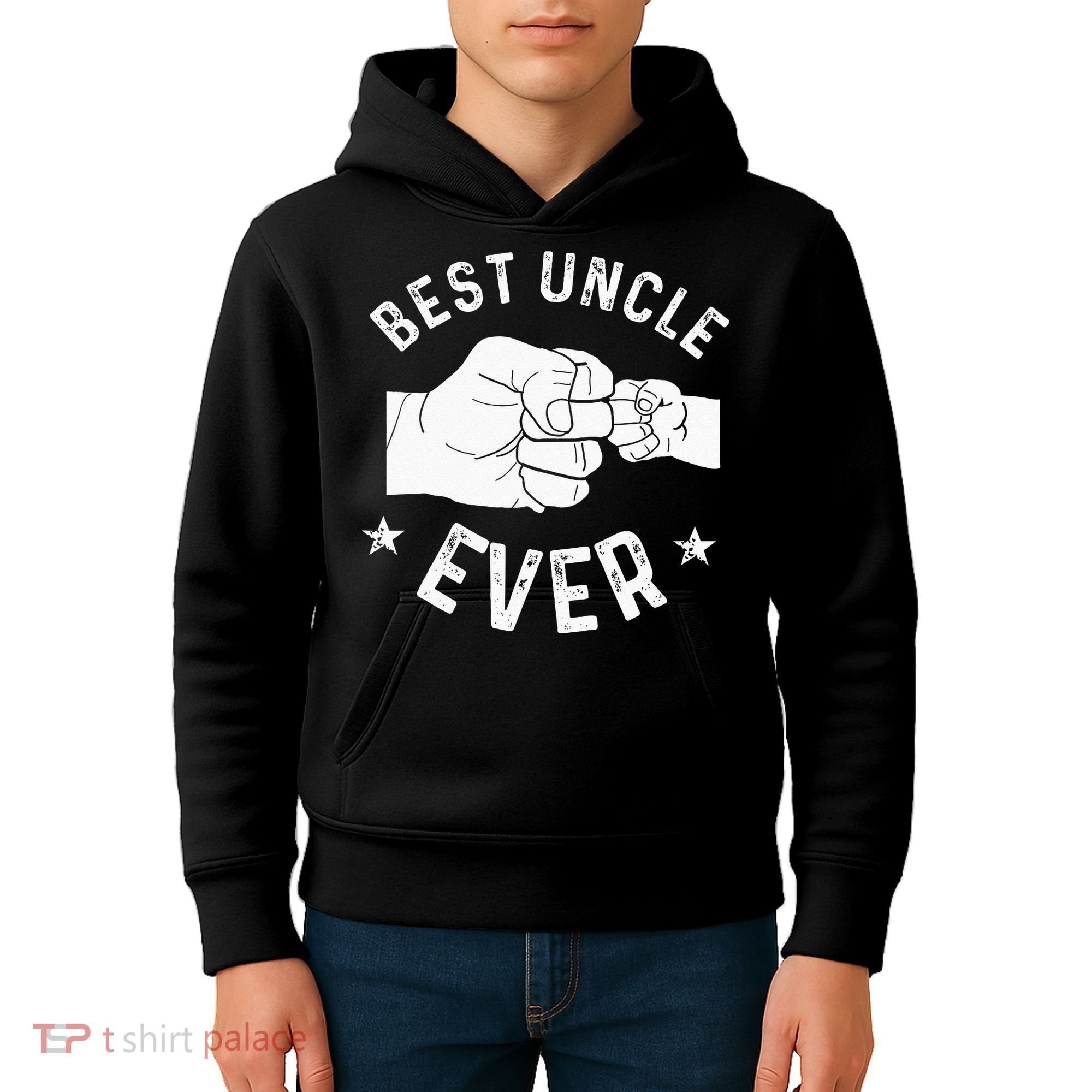 Funny Best Uncle Ever Fist Bump Kids Hoodie
