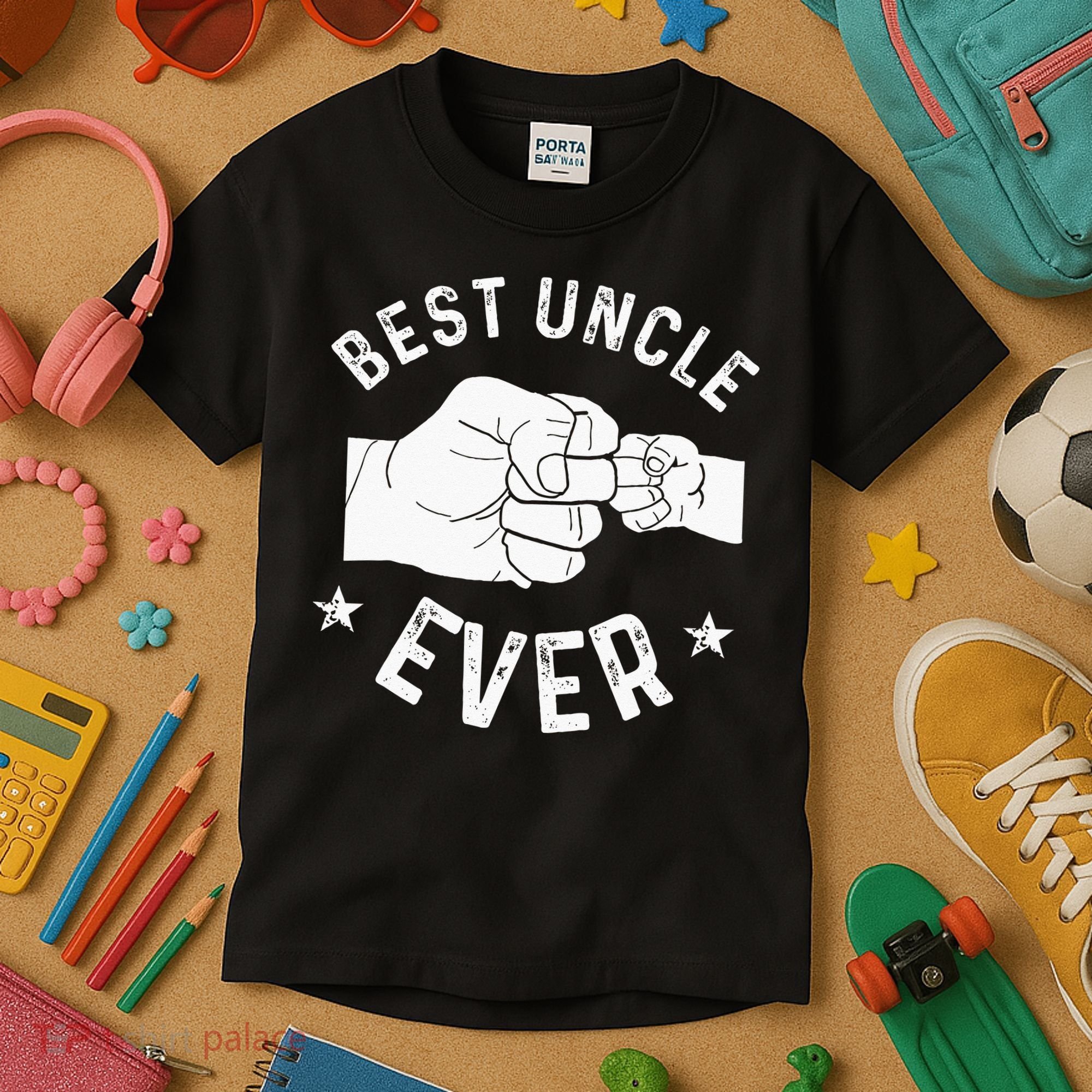 Funny Best Uncle Ever Fist Bump Kids T-Shirt