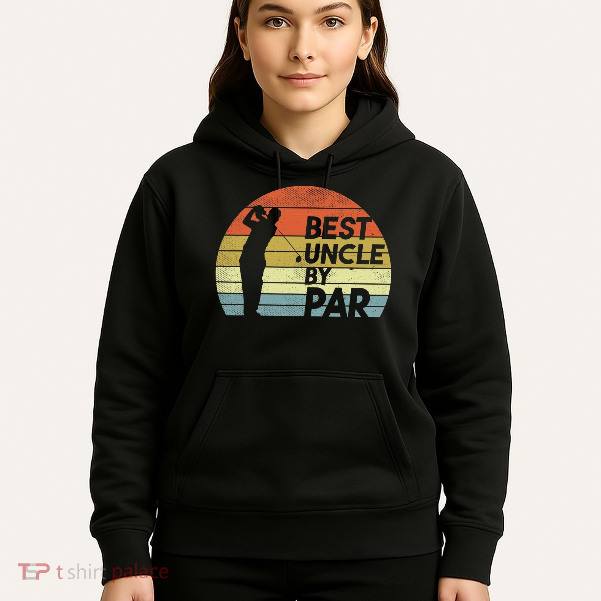 Funny Best Uncle By Par Fathers Day Golf Golfing Hoodie