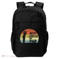 Funny Best Uncle By Par Fathers Day Golf Golfing Backpack thumb 0