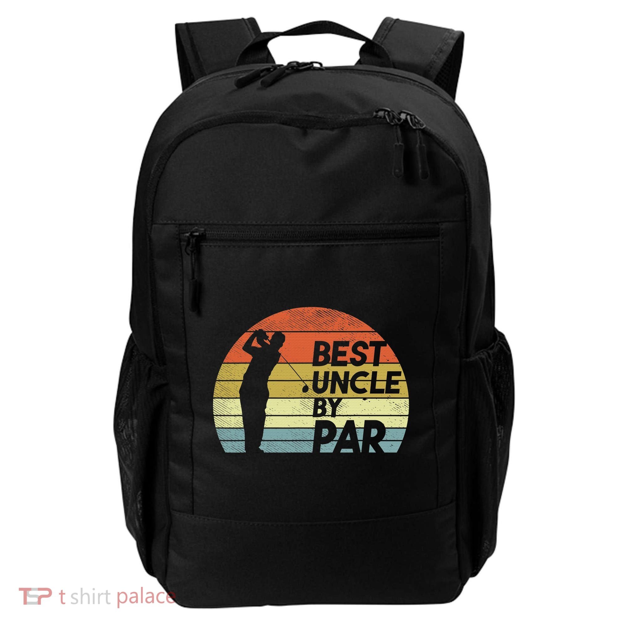 Funny Best Uncle By Par Fathers Day Golf Golfing Backpack