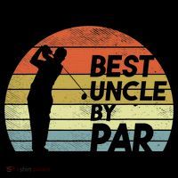 Funny Best Uncle By Par Fathers Day Golf Golfing Women's Hoodie thumb 2