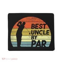 Funny Best Uncle By Par Fathers Day Golf Golfing Mousepad thumb 0