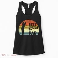 Funny Best Uncle By Par Fathers Day Golf Golfing Women's Tank Top thumb 0