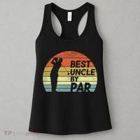 Funny Best Uncle By Par Fathers Day Golf Golfing Women's Tank Top thumb 3