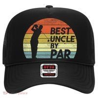 Funny Best Uncle By Par Fathers Day Golf Golfing Hat thumb 0