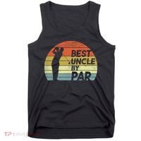 Funny Best Uncle By Par Fathers Day Golf Golfing Tank Top thumb 0