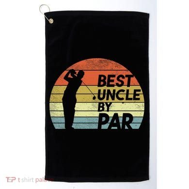 Funny Best Uncle By Par Fathers Day Golf Golfing Golf Towel