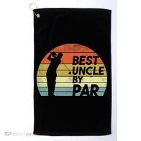 Funny Best Uncle By Par Fathers Day Golf Golfing Golf Towel thumb 0