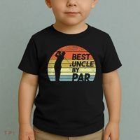 Funny Best Uncle By Par Fathers Day Golf Golfing Toddler T-Shirt thumb 2