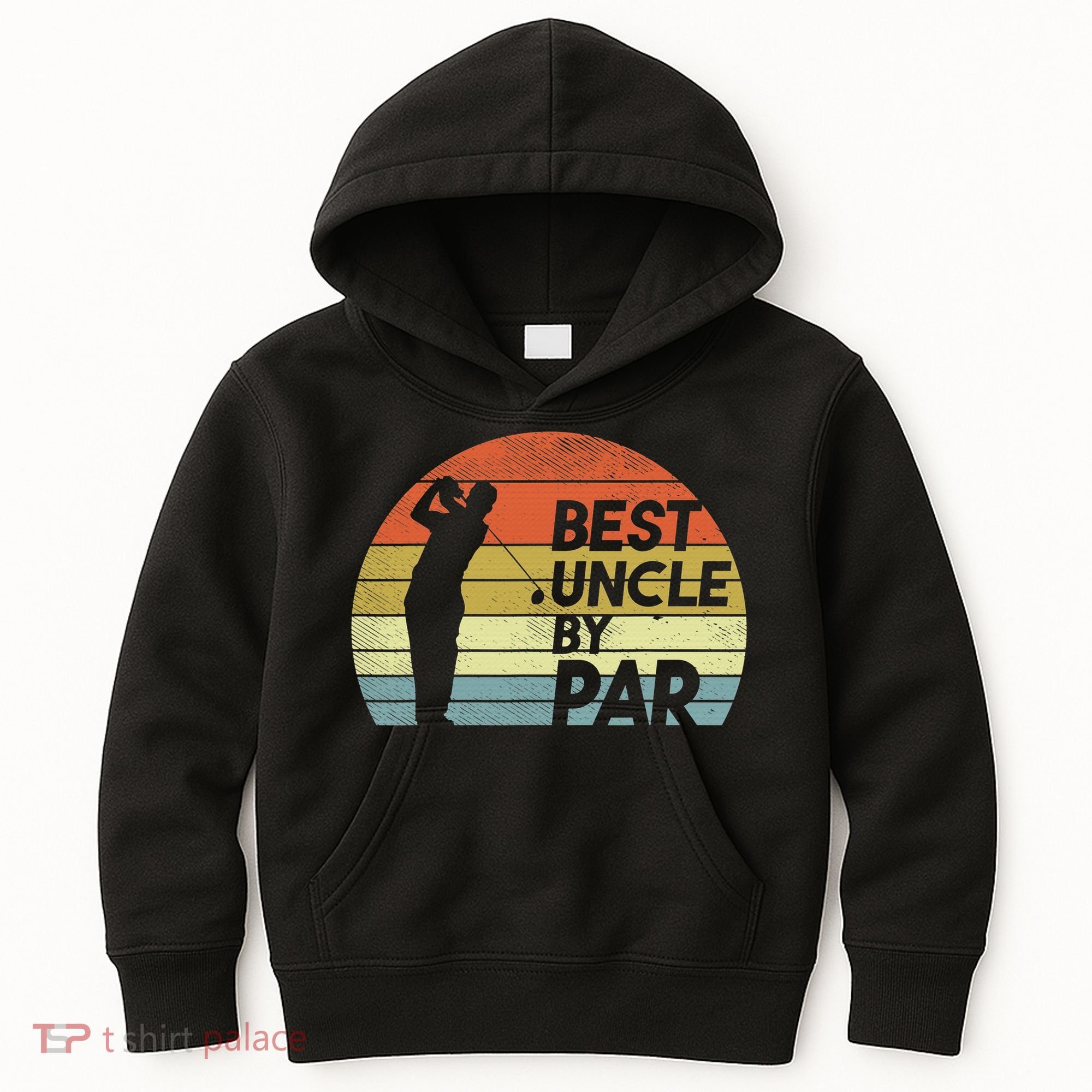 Funny Best Uncle By Par Fathers Day Golf Golfing Kids Hoodie