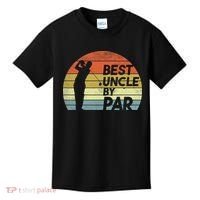 Funny Best Uncle By Par Fathers Day Golf Golfing Kids T-Shirt thumb 0