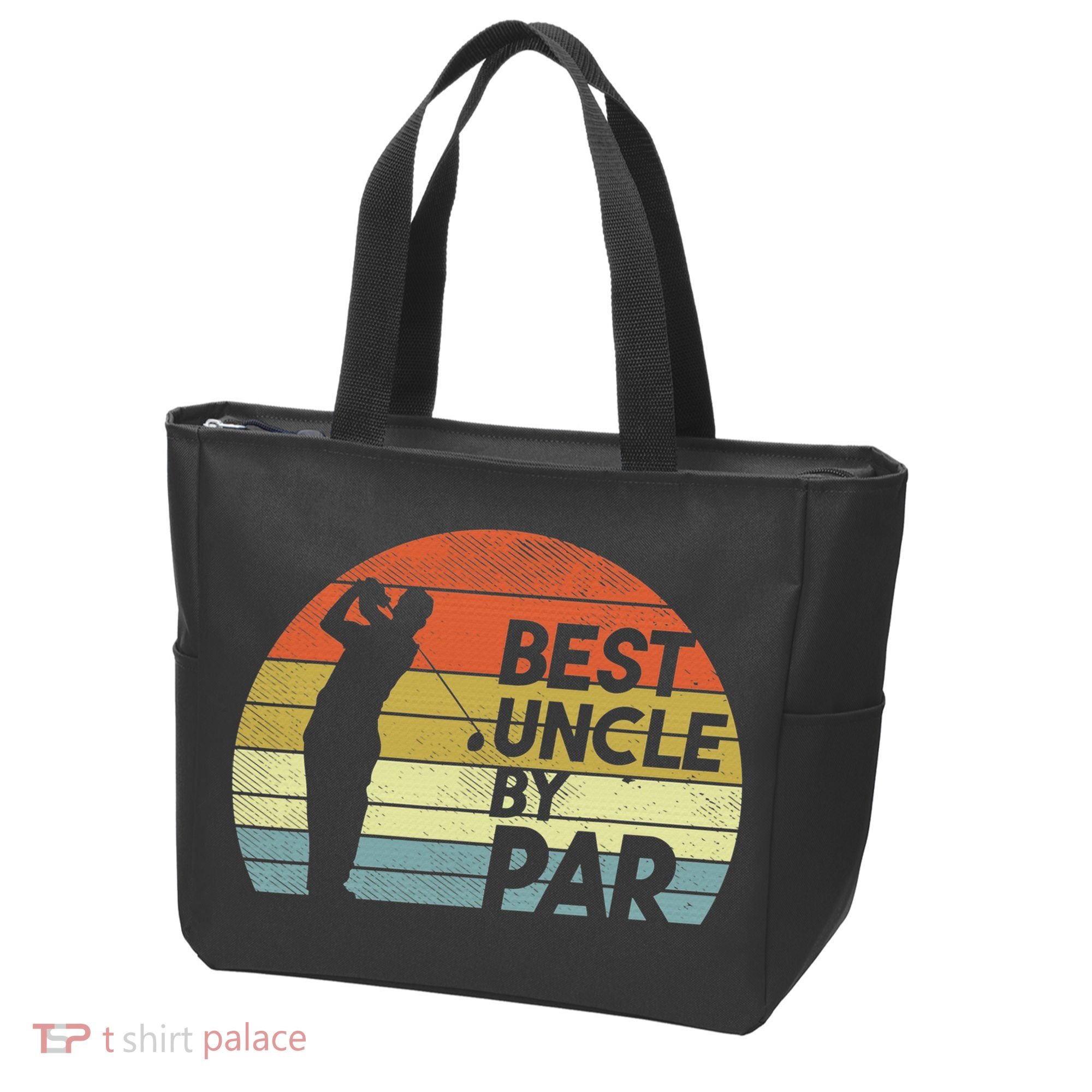 Funny Best Uncle By Par Fathers Day Golf Golfing Tote Bag