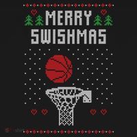 Funny Basketball Ugly Christmas Sweater Gift Merry Swishmas Ornament thumb 1