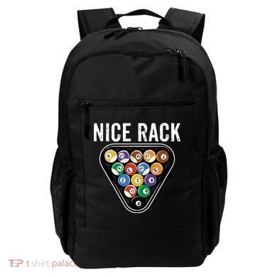 Funny Billiards Vintage 8 Ball Pool Player Nice Rack Great Gift Backpack