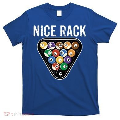 Funny Billiards Vintage 8 Ball Pool Player Nice Rack Great Gift T-Shirt