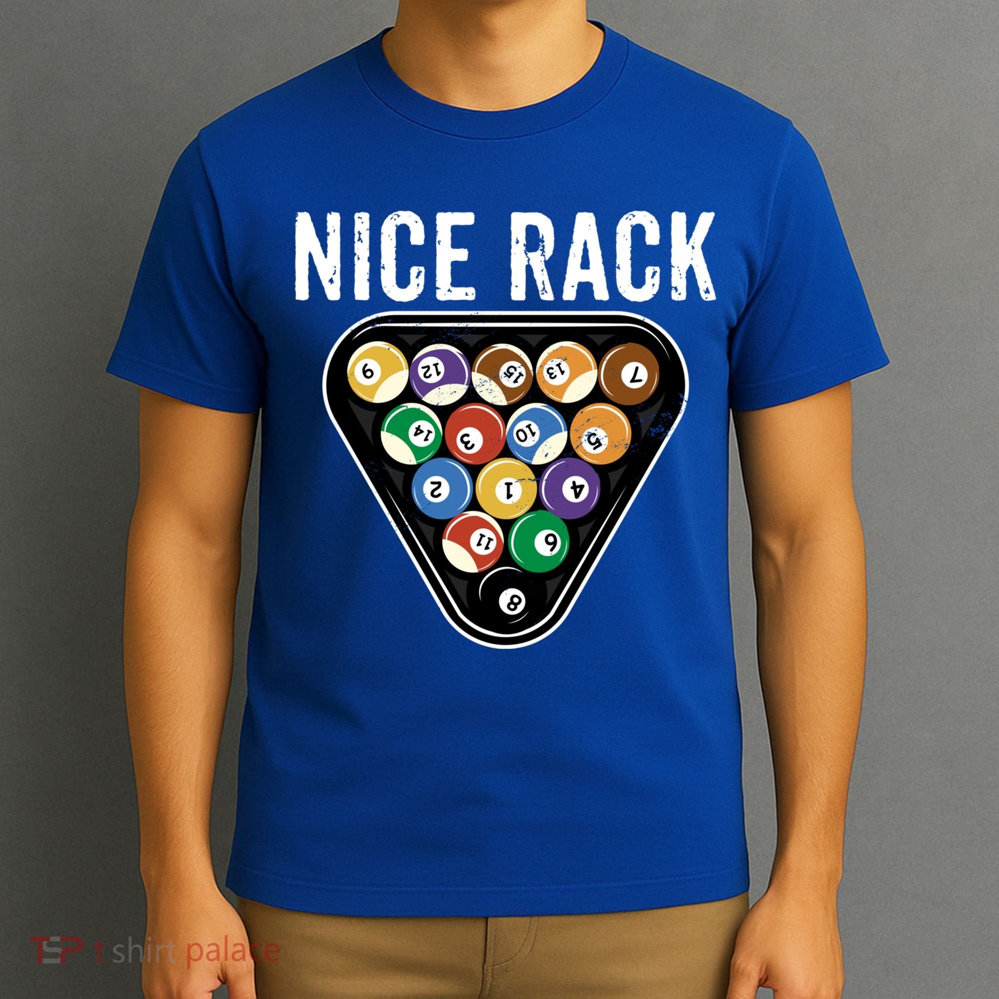 Funny Billiards Vintage 8 Ball Pool Player Nice Rack Great Gift T-Shirt