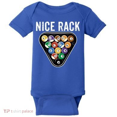 Funny Billiards Vintage 8 Ball Pool Player Nice Rack Great Gift Baby Bodysuit