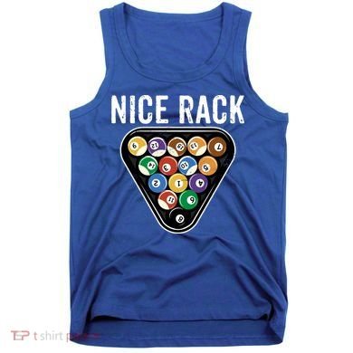 Funny Billiards Vintage 8 Ball Pool Player Nice Rack Great Gift Tank Top