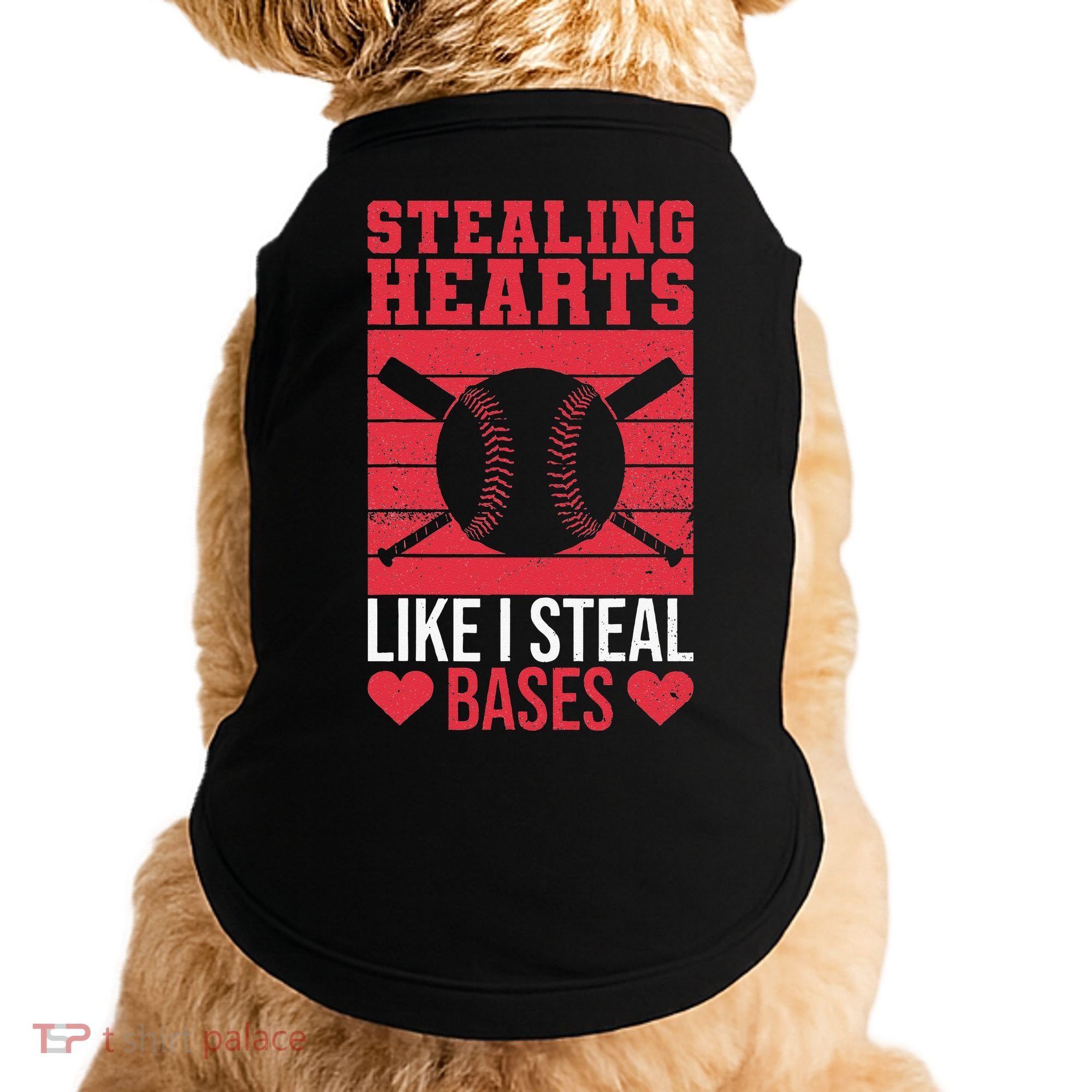Funny Baseball Valentines Stealing Hearts Like I Steal Bases Doggie Tank