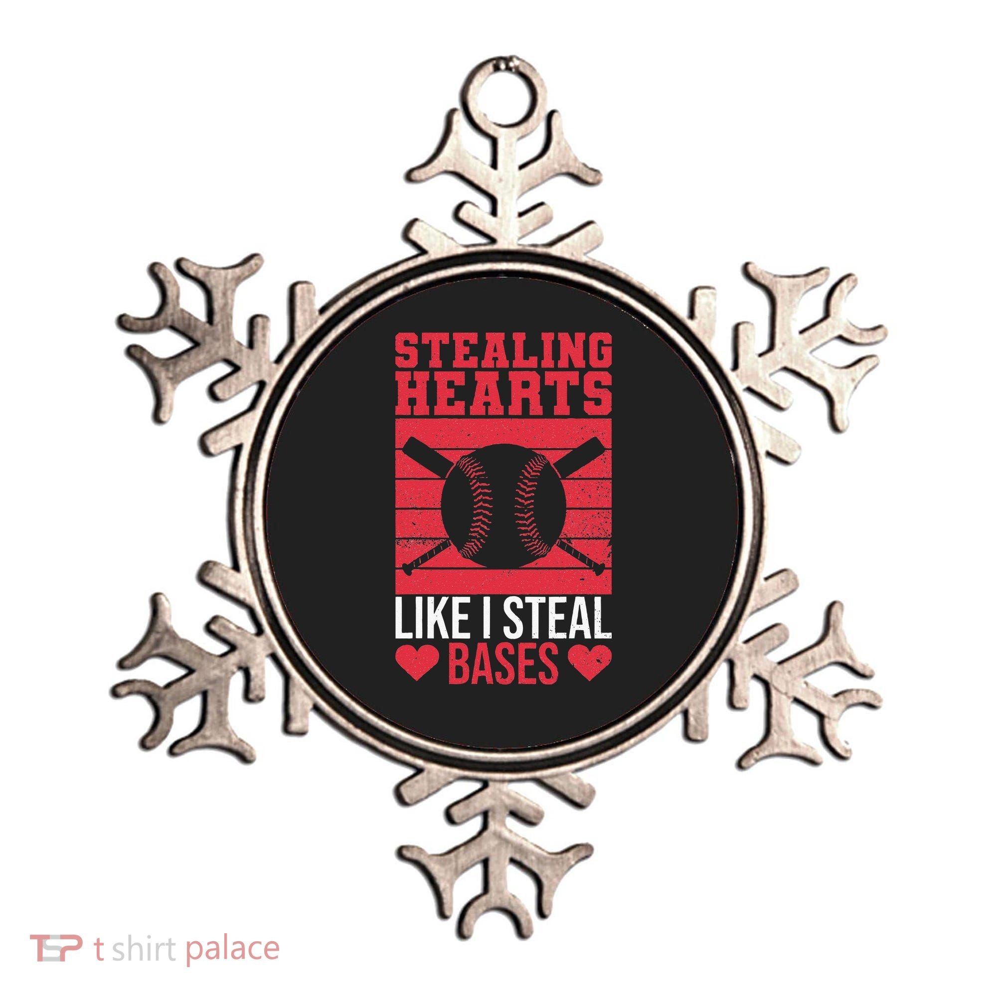 Funny Baseball Valentines Stealing Hearts Like I Steal Bases Ornament