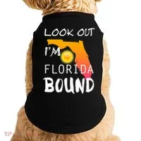 Florida Bound Vacation Spring Break Doggie Tank thumb 0