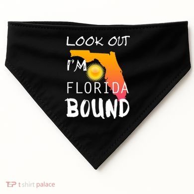 Florida Bound Vacation Spring Break USA-Made Doggie Bandana